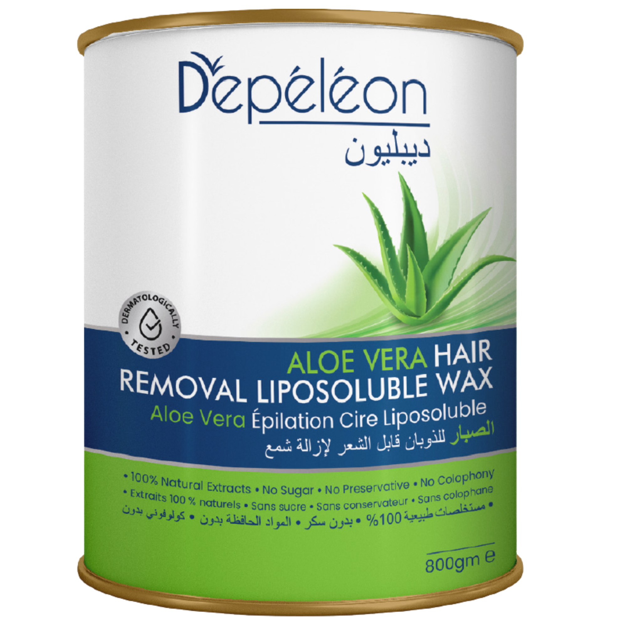 Hair Removal Liposoluble Wax - Aloe Vera
