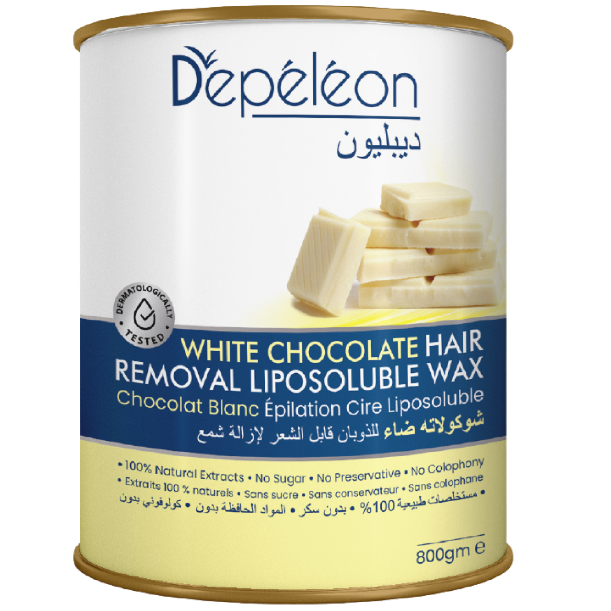 Hair Removal Liposoluble Wax - White Chocolate